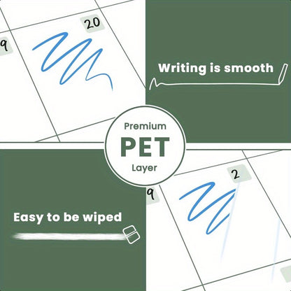 Dry Erase Calendar for Refrigerator Greenery Magnetic Fridge Calendar Whiteboard Set of Vertical Monthly Dry Erase Calendar for Fridge and 2 List Board 4 Markers + Eraser