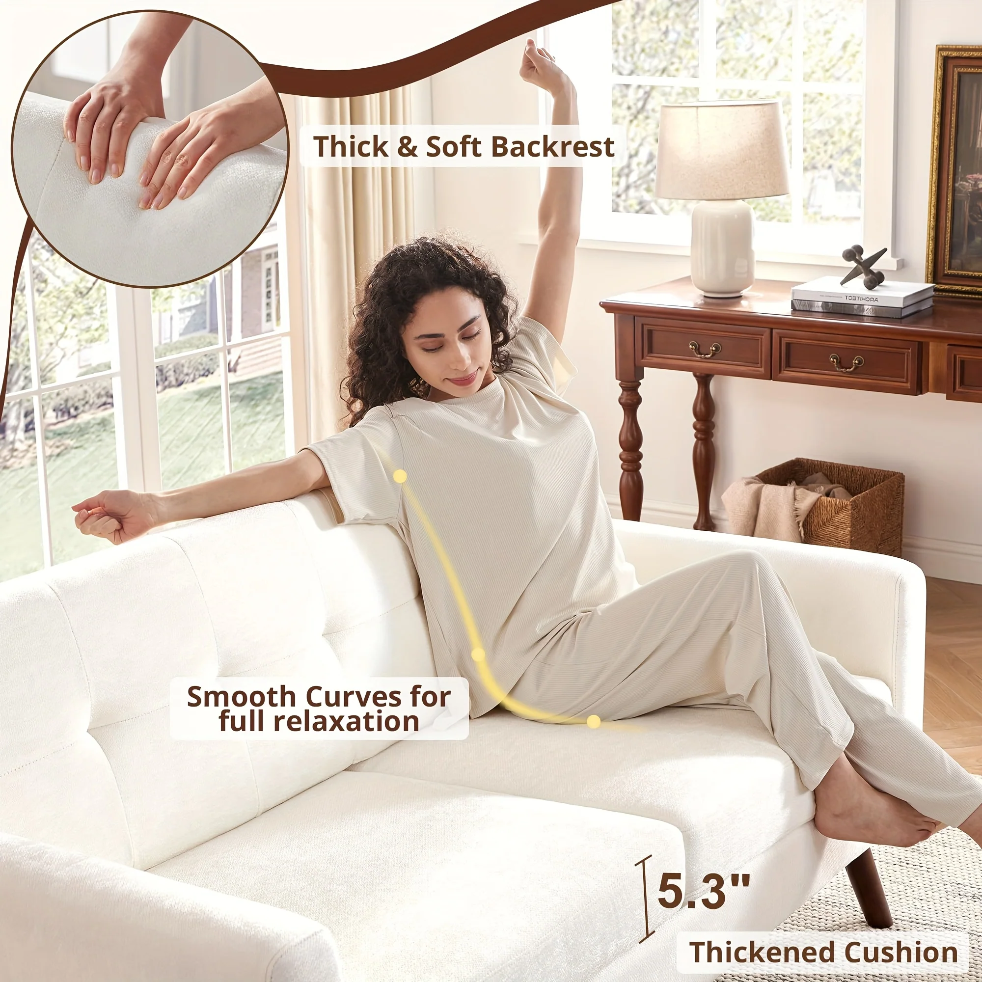 Small Upholstered Love Seat Furniture Tbfit 65\